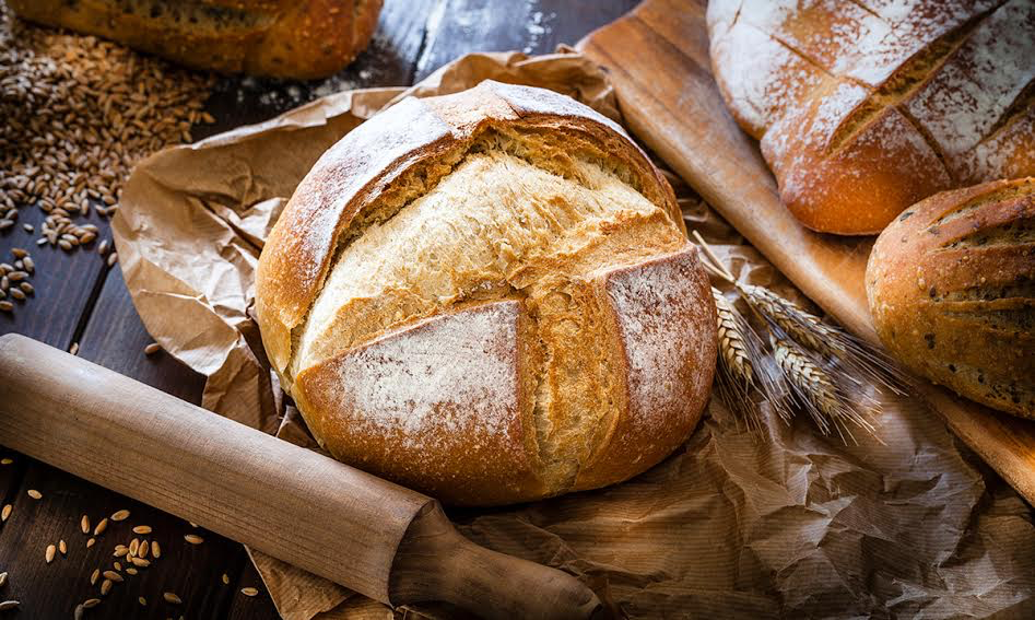 a loaf of baked bread