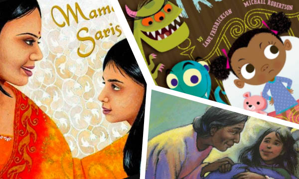 A collage of covers from multicultural children's books