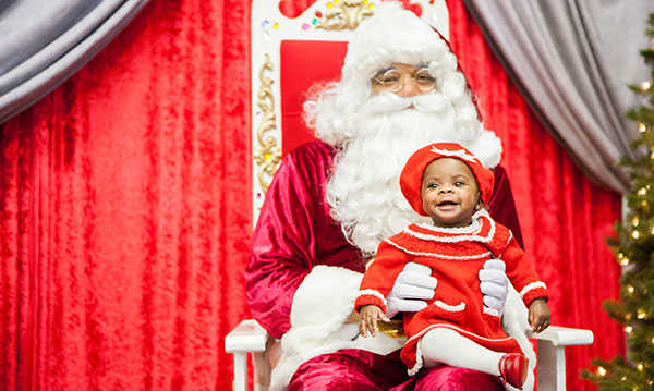 black santa photo experience