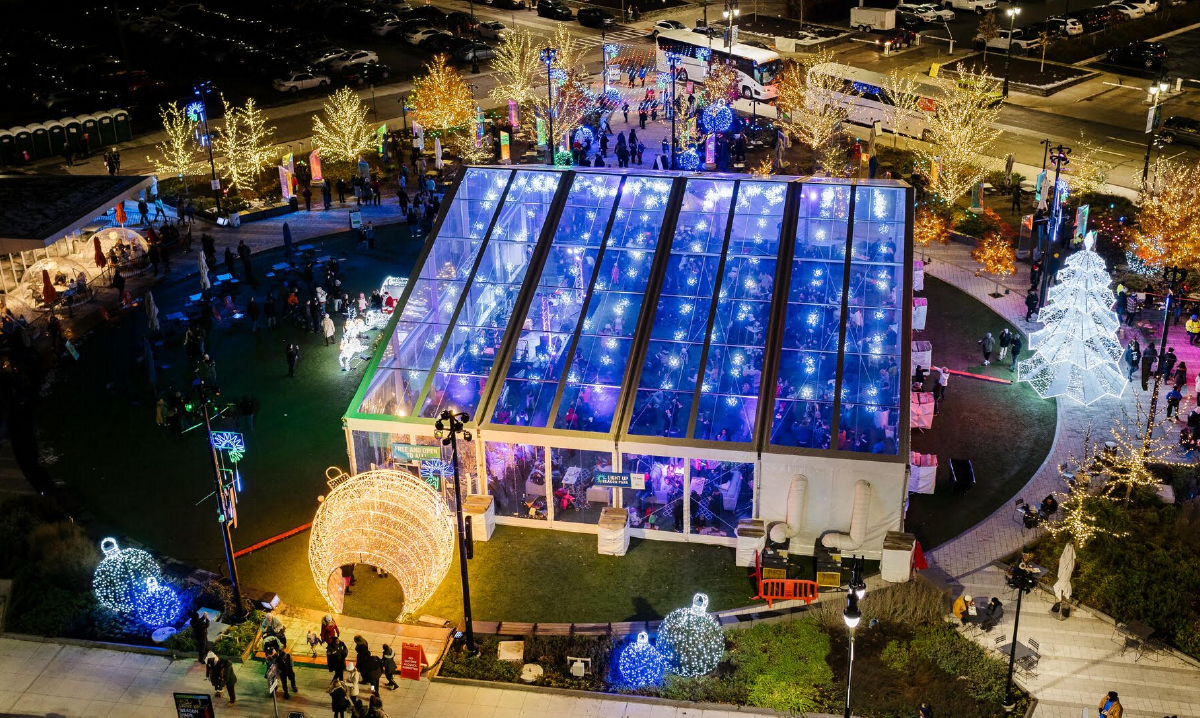 Aerial photo of Beacon Park during the NYE Kids Countdown