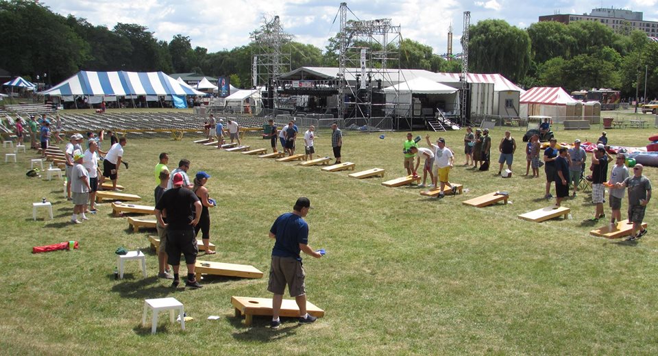 Corn Hole Tournament at Ford Field Park in Dearborn
