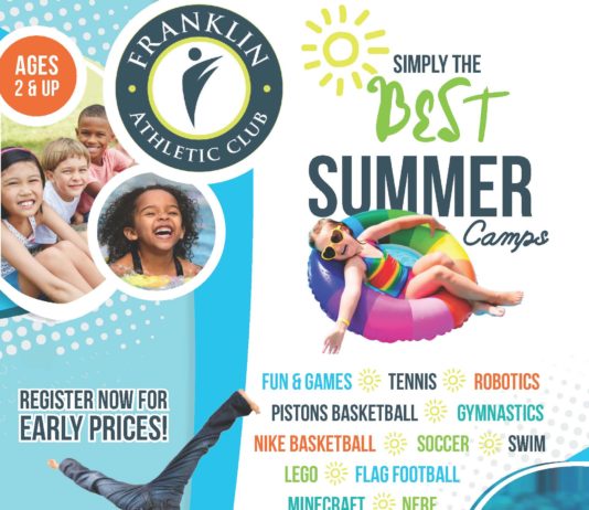 Summer Camp Open House at the Franklin Athletic Club in Southfield