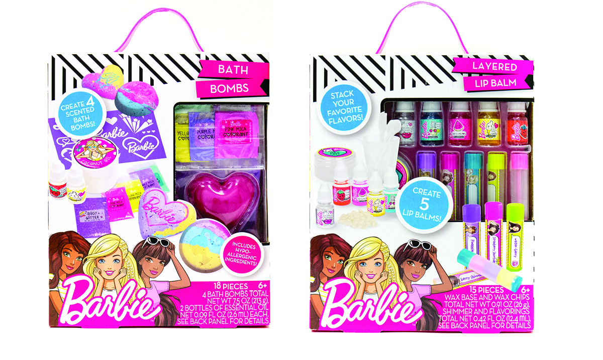 Win Barbie Bath Bombs and Layered Lip Balm
