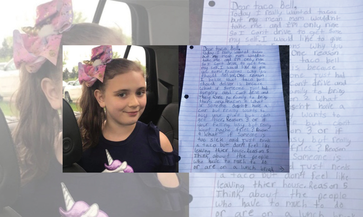 Michigan girl petitions Taco Bell for delivery service