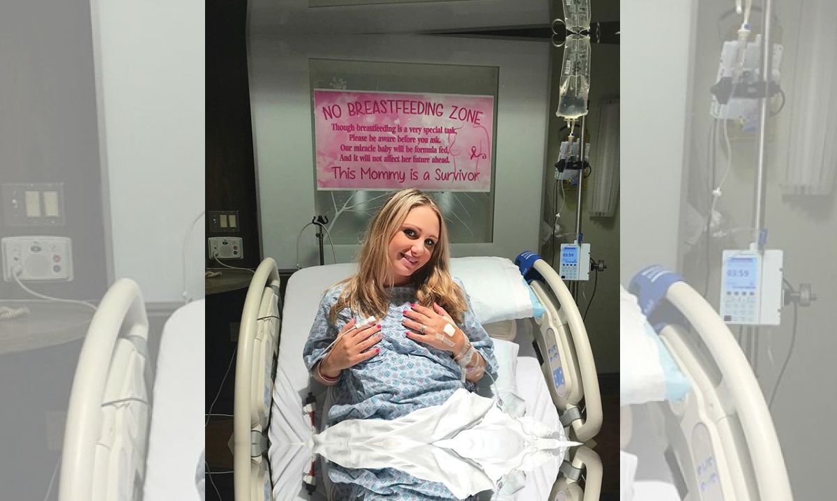Breast cancer survivor dubs hospital room 'no breastfeeding zone'
