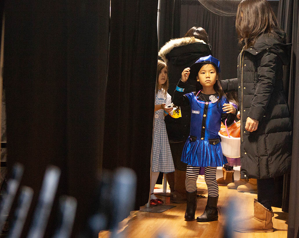 Monster Mash attendees in the Not-So-Scary Maze at Orchard Mall on Oct. 26, 2018.