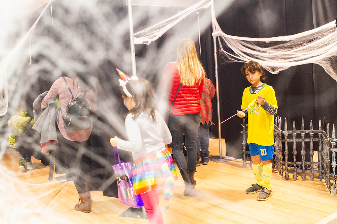 Monster Mash attendees in the Not-So-Scary Maze at Orchard Mall on Oct. 26, 2018.