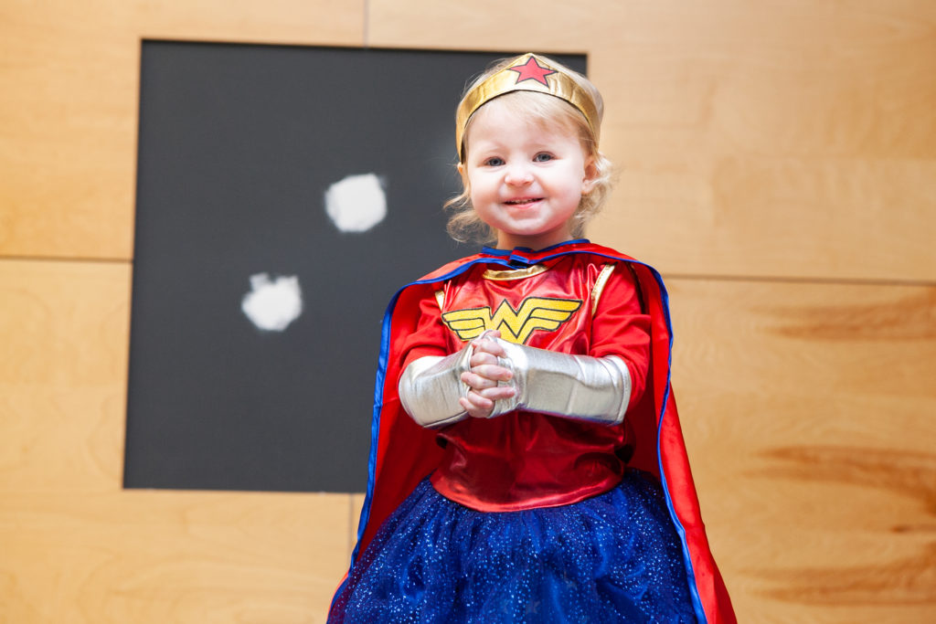 Little girl as Wonder Woman