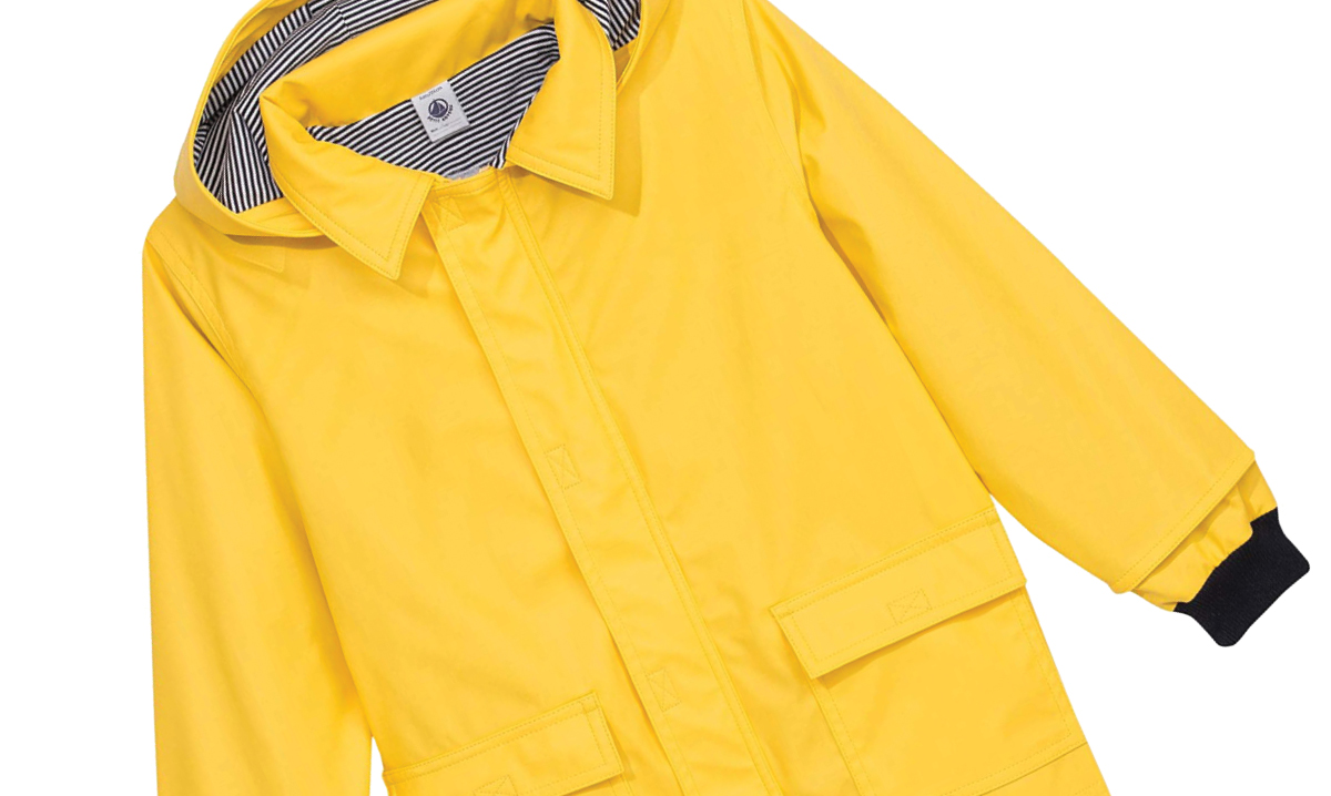 Petite Bateau raincoat in yellow