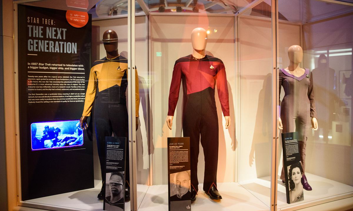 Pieces from the Star Trek: Exploring New Worlds exhibit