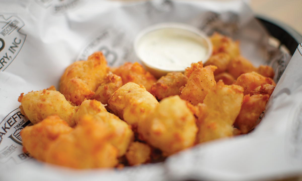 Food available on the cheese trail in Wisconsin