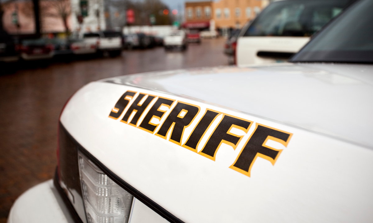 Parked sheriff's car