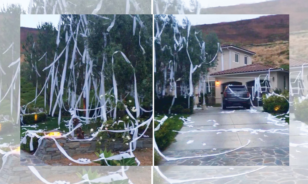 A house that has been TP'd