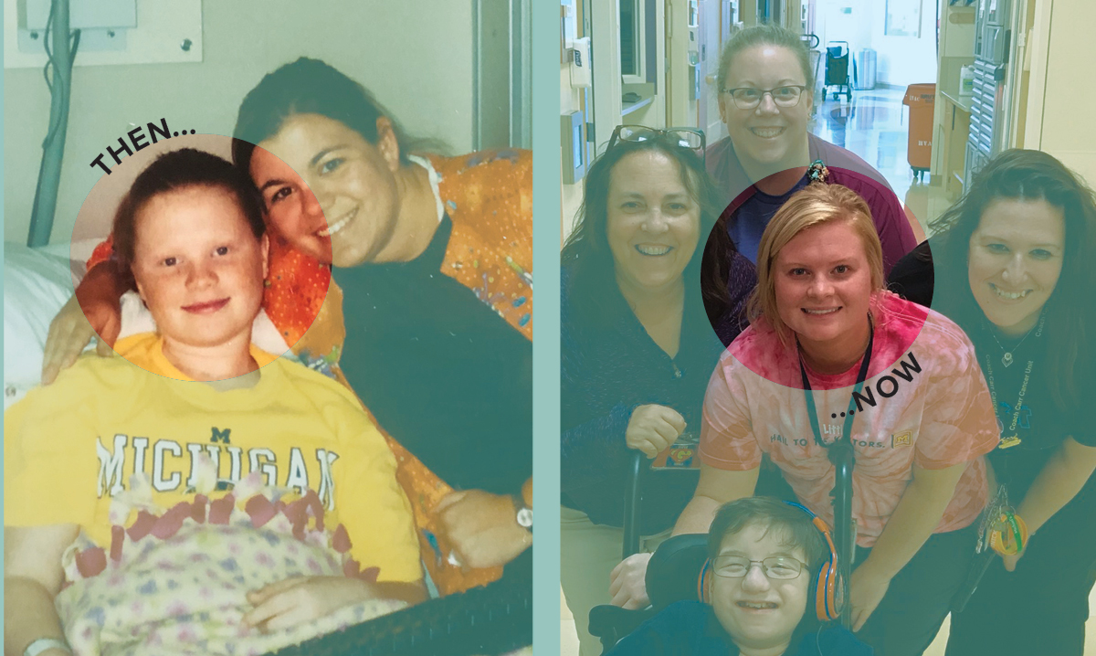 Childhood Leukemia Survivor Shannon Spicer Now Works at Hospital That Treated Her Shannon Spicer then and now