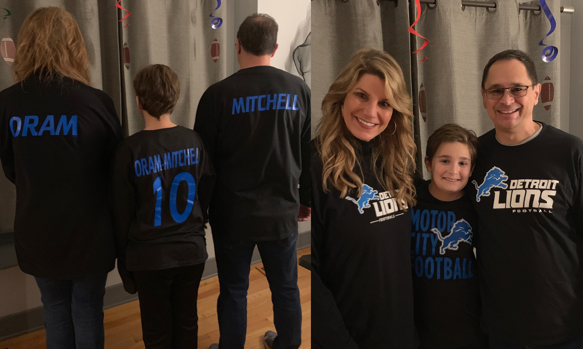 Scenes from the Detroit Lions Birthday party