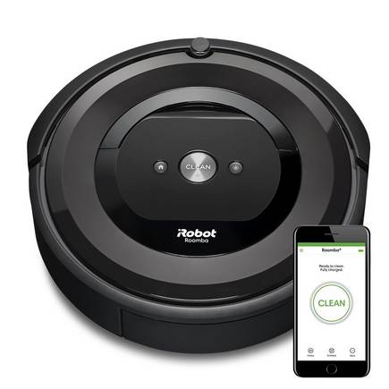 Roomba e5 vacuum cleaner on a white background