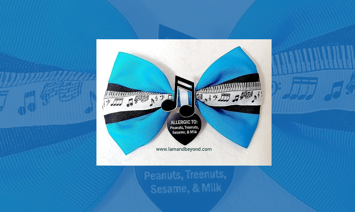 A bow sold by Lena's Allergy movement