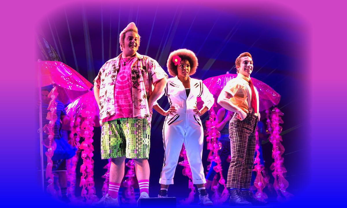 SpongeBob, Patrick and Sandy in the SpongeBob Musical