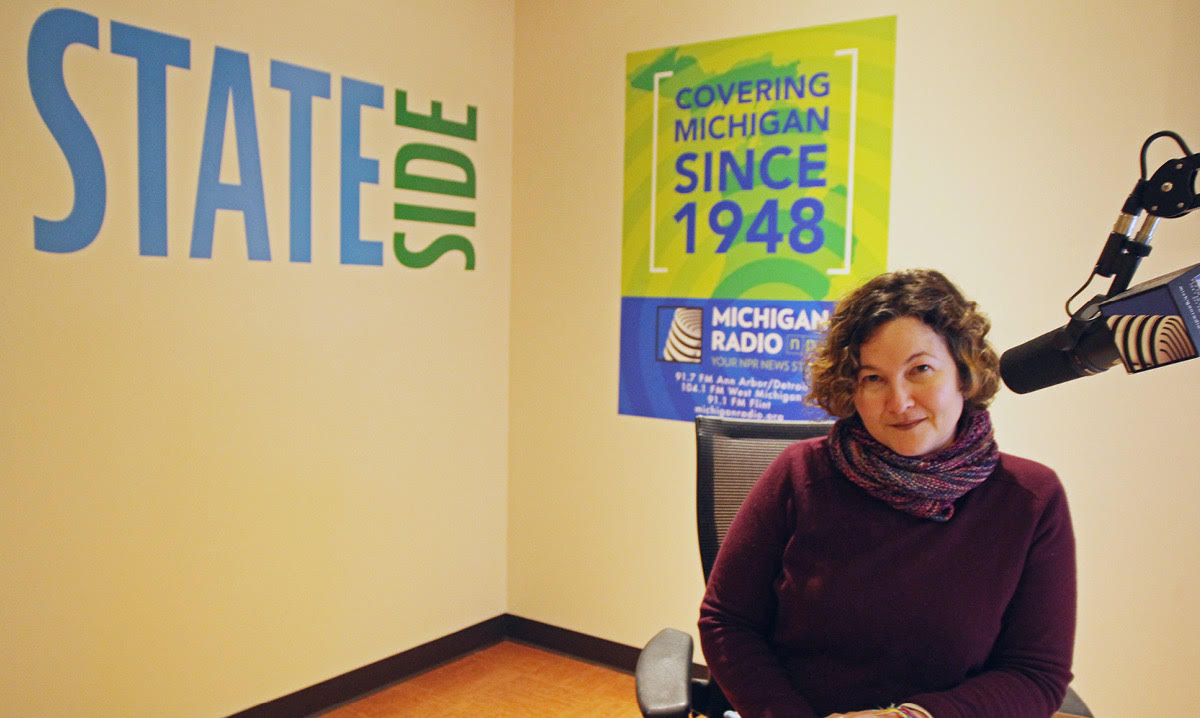 April Baer in the studio