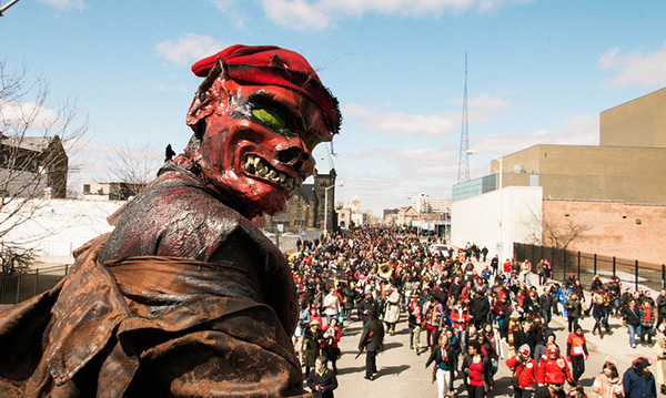 Marche du Nain Rouge in Detroit