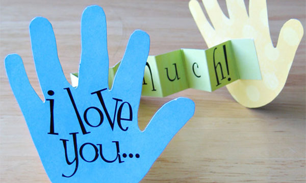 A handmade Father's Day card