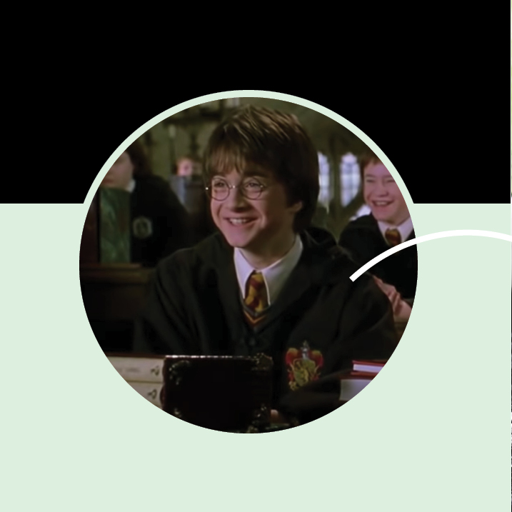Image from Harry Potter pointing to a drink
