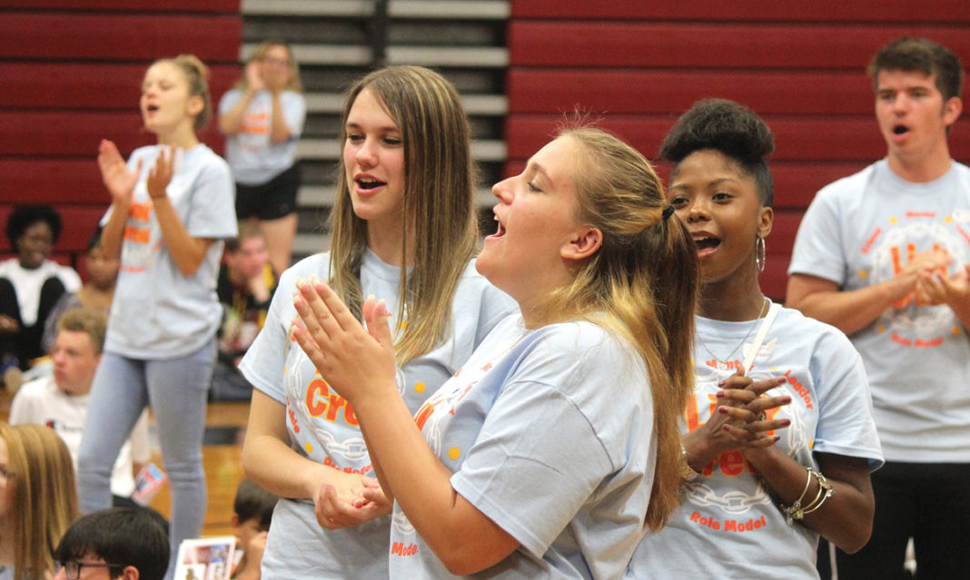 Teens at an after school activity