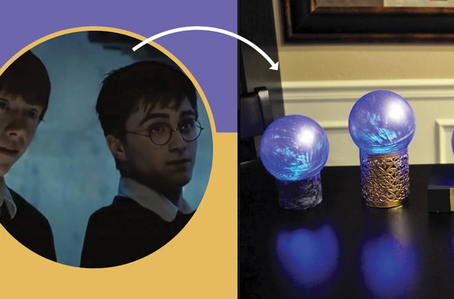 Arrow pointing from Harry Potter to a craft.