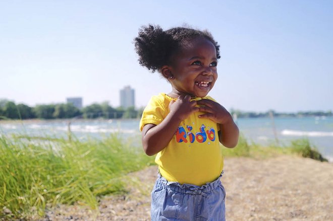 Girl in a shirt from Kido Chicago