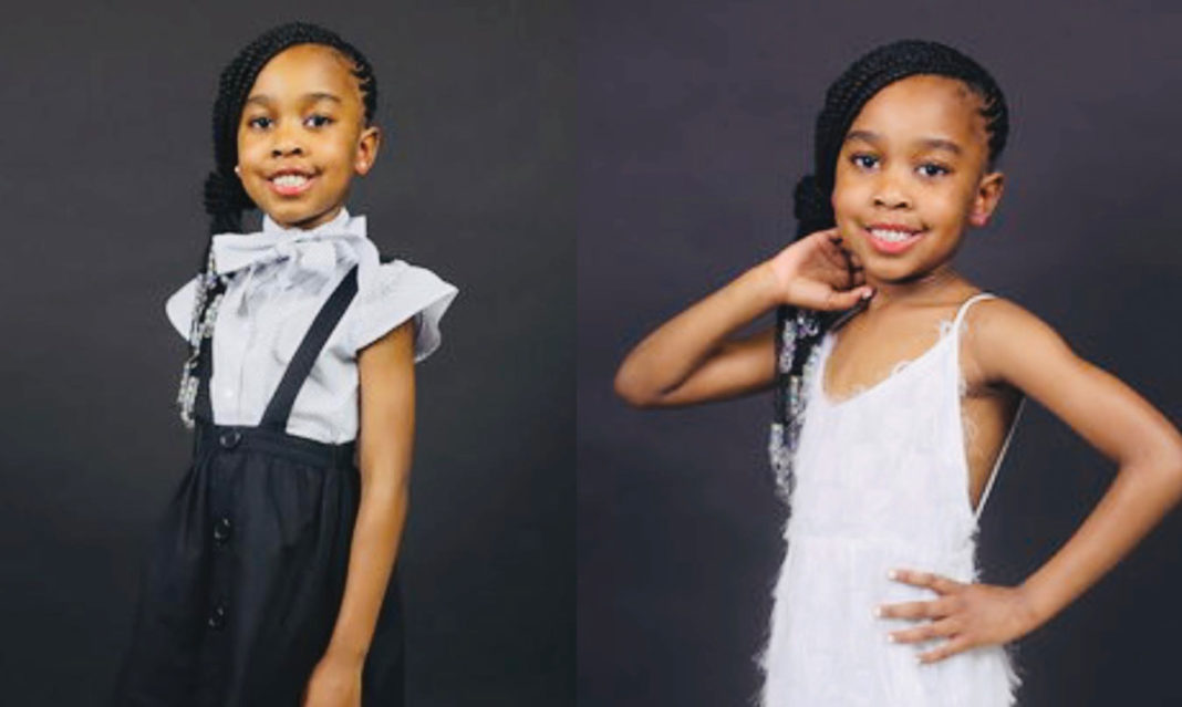 Collage of a girl wearing Manhattan Eleven Clothing