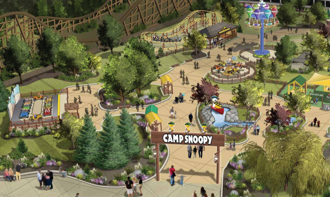 Illustration of Michigan's Adventure's new kids area
