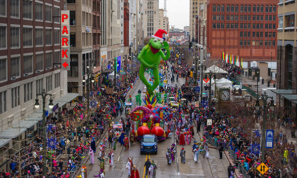 Kermit the Frog float at America's Thanksgiving Day Parade