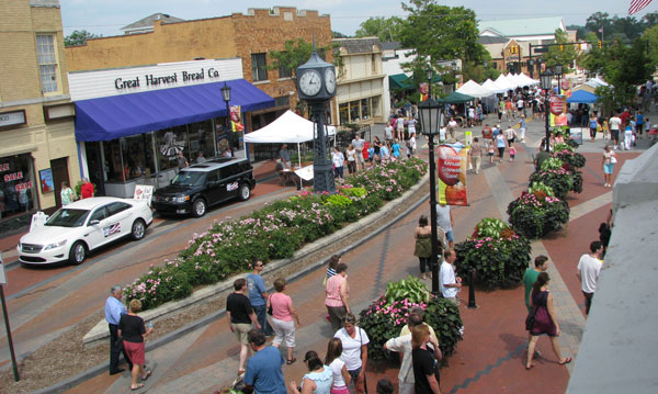 Air view of the Buy Michigan Now Festival