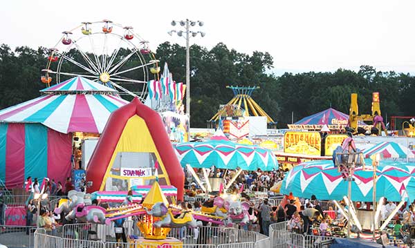 The midway at the Livonia Spree