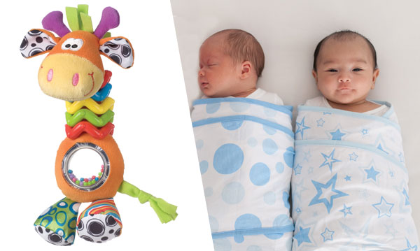 Win Miracle Blanket and Playgro Bead Buddy Giraffe