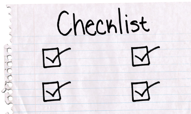Finding a school checklist