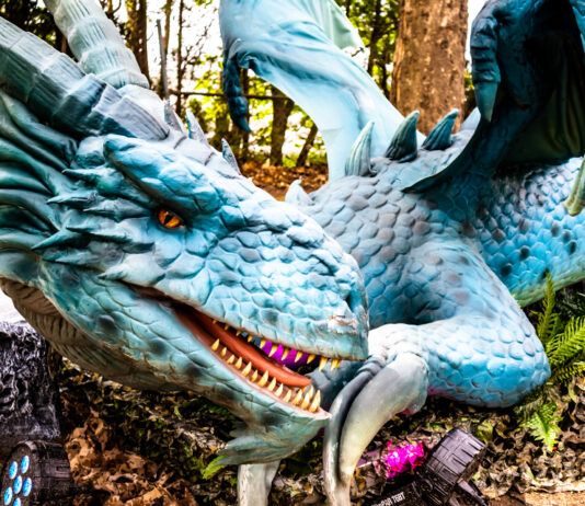 Dino & Dragon Stroll at Canterbury Village in Lake Orion Dino and Dragon Stroll