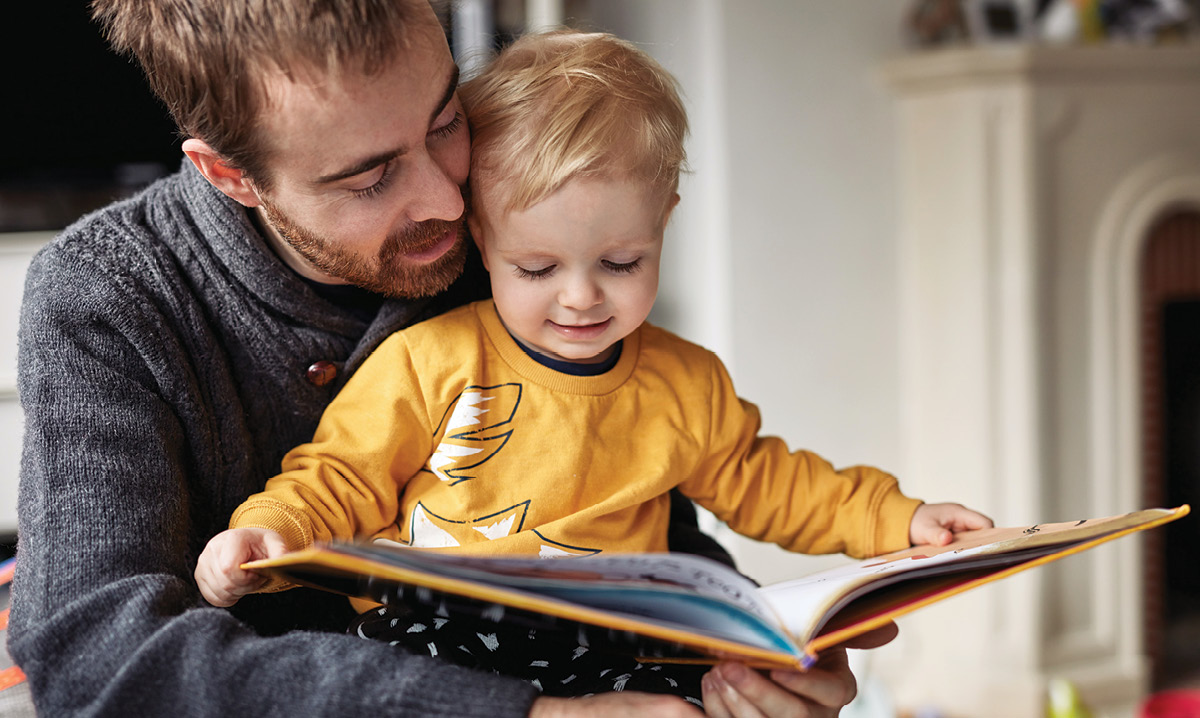 A diverse group of middle school students reading recommended books