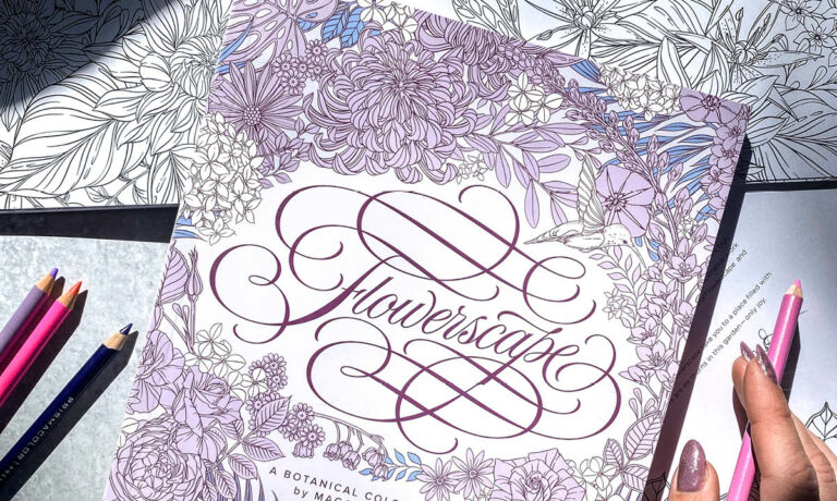 Win a Flowerscape Coloring Book