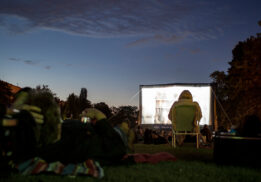 movie-in-the-park-events-stock