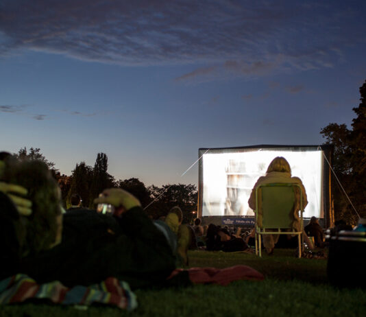 movie-in-the-park-events-stock