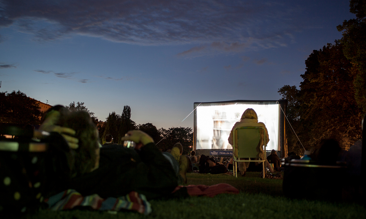 movie-in-the-park-events-stock