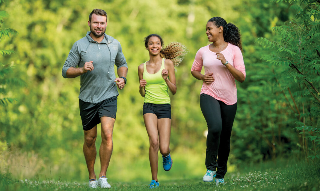 whole-body-health-for-coping-with-stress-anxiety-family-running-in-the-park
