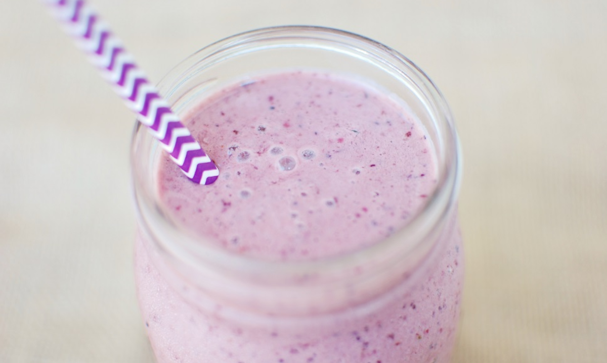 Chocolate cherry smoothie dairy treat