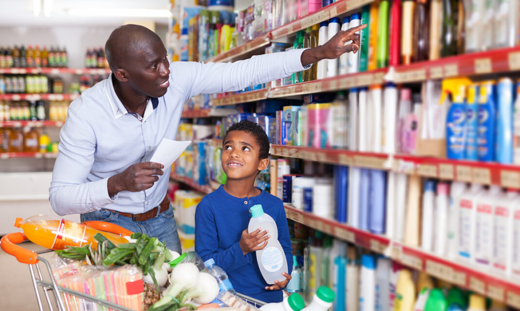 everyday-success-running-errands-community-father-and-son-grocery-store