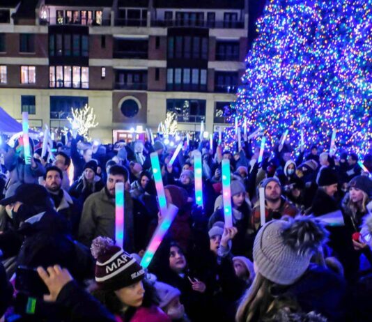 Tree Lighting at Shain Park in Birmingham