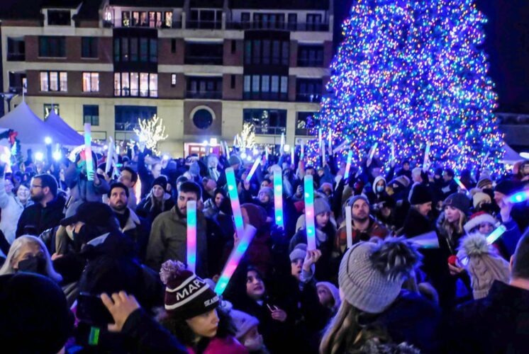 Tree Lighting at Shain Park in Birmingham