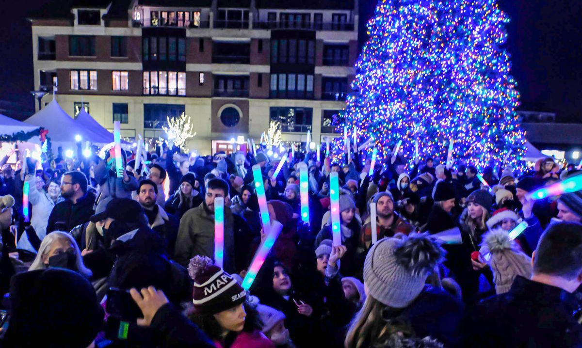 Tree Lighting at Shain Park in Birmingham