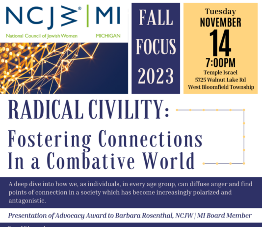Free Panel Discussion on How to Foster Connections in a Combative World at Temple Israel in West Bloomfield Township