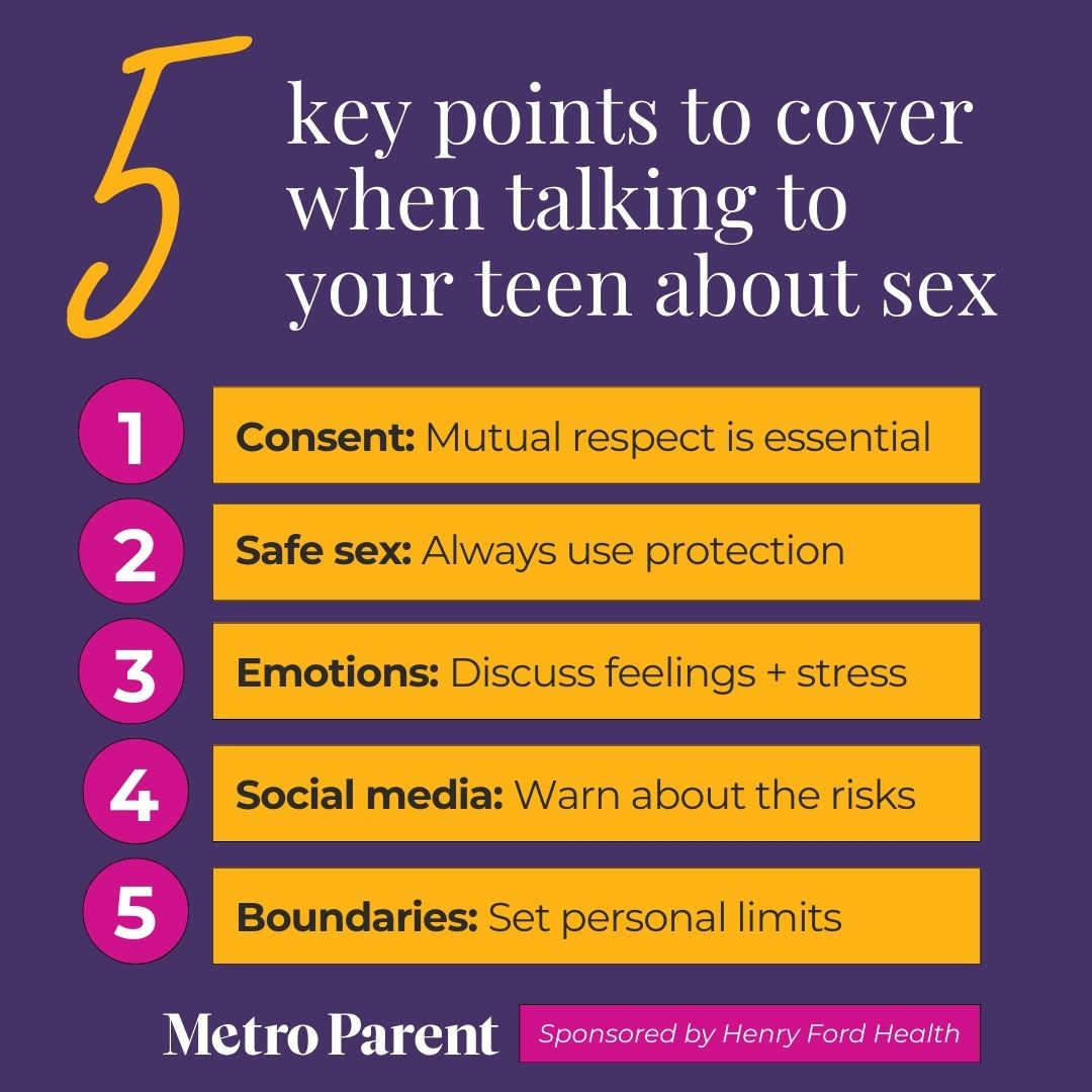 5 key points to cover when talking to your teen about sex